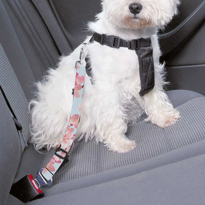 Sakura Flower Cherry Blossom Print Dog Seat Belt
