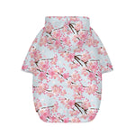 Sakura Flower Cherry Blossom Print Dog Zip Up Hoodie