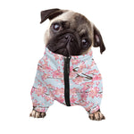 Sakura Flower Cherry Blossom Print Dog Zip Up Jacket