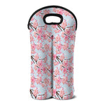Sakura Flower Cherry Blossom Print Double Neoprene Wine Tote