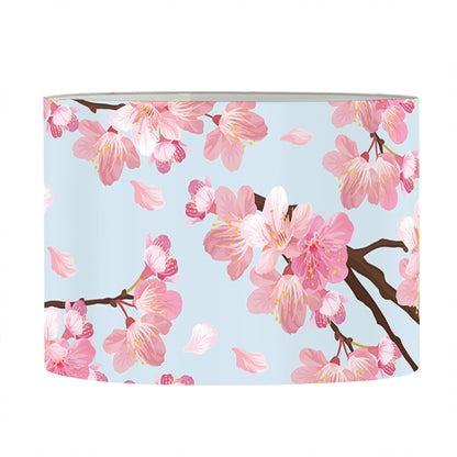 Sakura Flower Cherry Blossom Print Drum Lamp Shade
