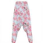 Sakura Flower Cherry Blossom Print Hammer Pants