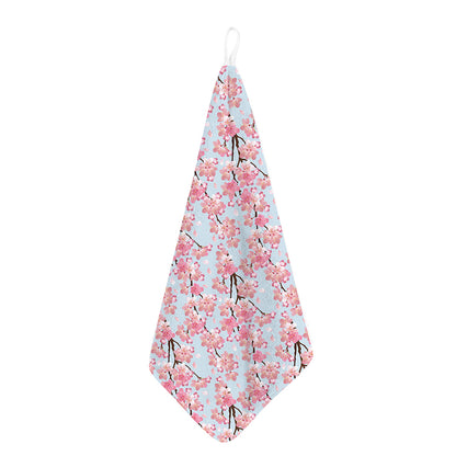 Sakura Flower Cherry Blossom Print Hand Towel