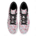 Sakura Flower Cherry Blossom Print High Top Leather Sneakers