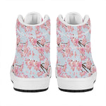 Sakura Flower Cherry Blossom Print High Top Leather Sneakers