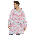 Sakura Flower Cherry Blossom Print Hoodie Blanket