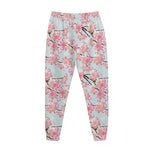Sakura Flower Cherry Blossom Print Jogger Pants