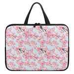 Sakura Flower Cherry Blossom Print Laptop Sleeve With Handle