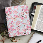 Sakura Flower Cherry Blossom Print Leather Bible Cover