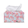 Sakura Flower Cherry Blossom Print Leather Tissue Box Cover