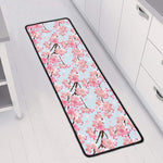 Sakura Flower Cherry Blossom Print Long Kitchen Mat