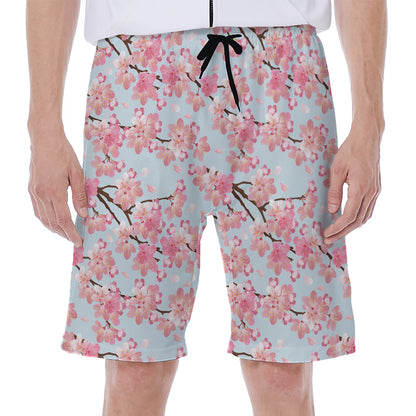 Sakura Flower Cherry Blossom Print Men's Beach Shorts