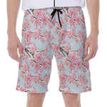 Sakura Flower Cherry Blossom Print Men's Beach Shorts