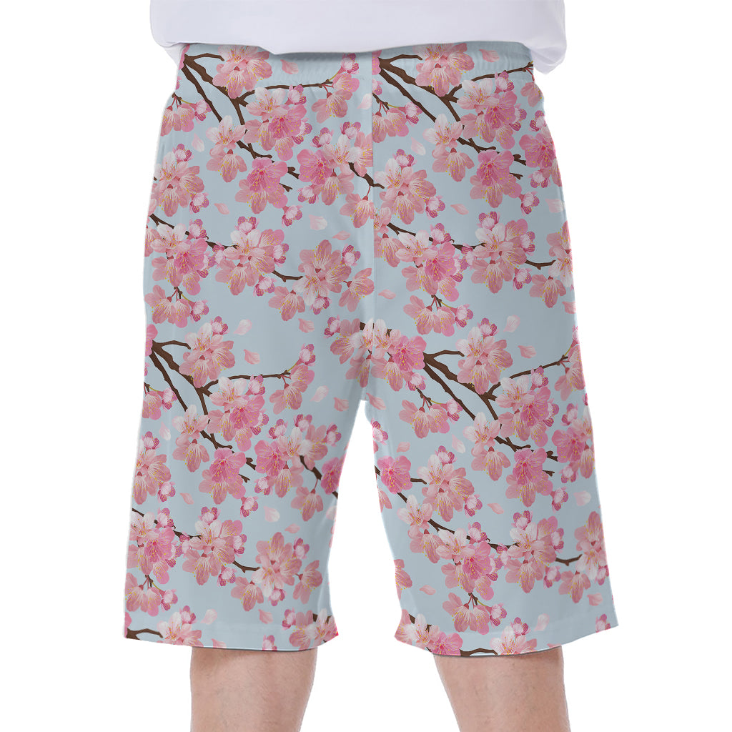 Sakura Flower Cherry Blossom Print Men's Beach Shorts