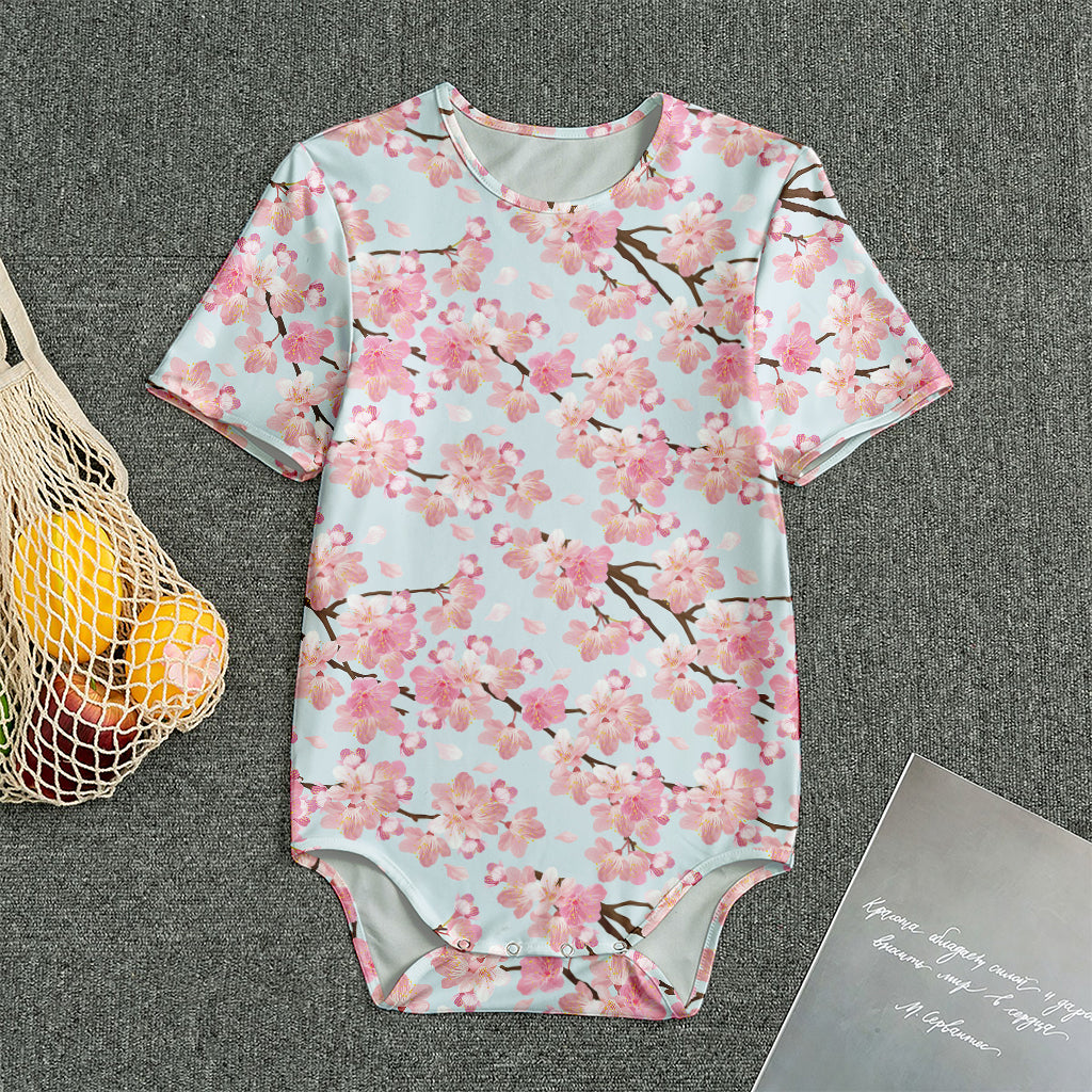 Sakura Flower Cherry Blossom Print Men's Bodysuit