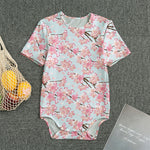 Sakura Flower Cherry Blossom Print Men's Bodysuit