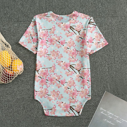 Sakura Flower Cherry Blossom Print Men's Bodysuit
