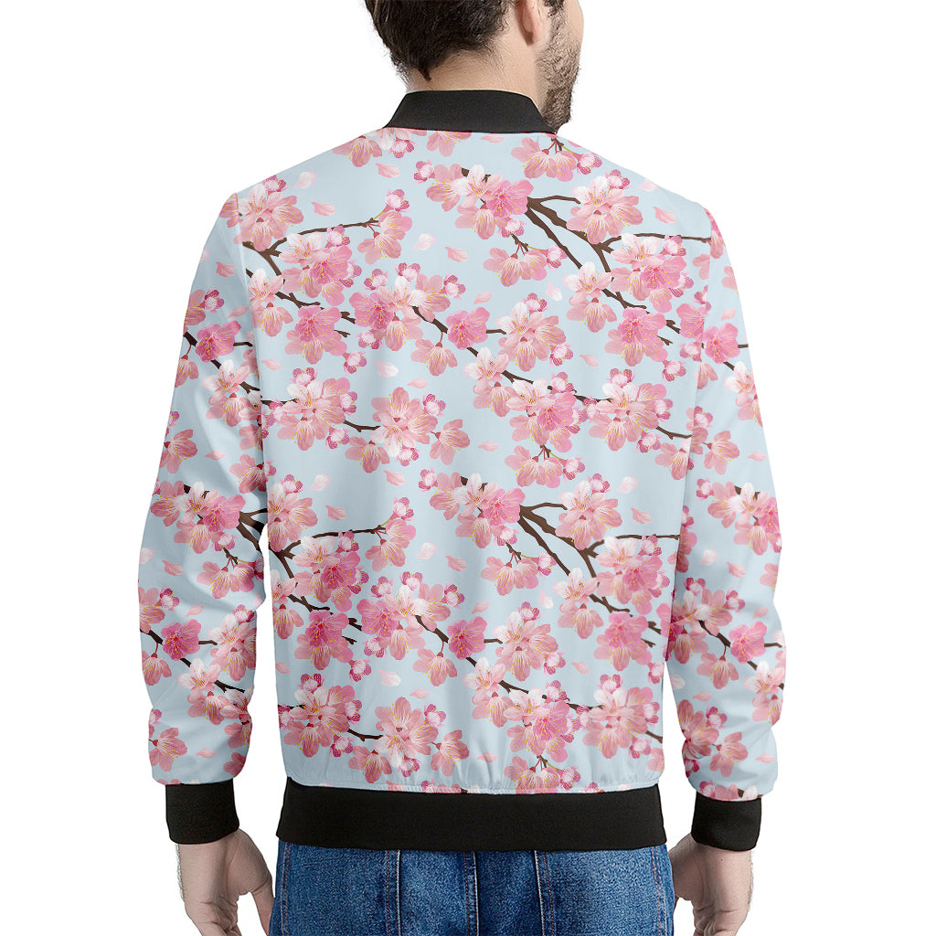Sakura Flower Cherry Blossom Print Men's Bomber Jacket