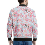 Sakura Flower Cherry Blossom Print Men's Bomber Jacket