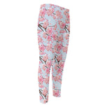 Sakura Flower Cherry Blossom Print Men's Compression Pants