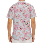Sakura Flower Cherry Blossom Print Men's Deep V-Neck Shirt