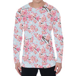 Sakura Flower Cherry Blossom Print Men's Long Sleeve T-Shirt