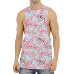 Sakura Flower Cherry Blossom Print Men's Muscle Tank Top
