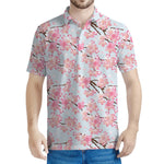 Sakura Flower Cherry Blossom Print Men's Polo Shirt
