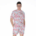 Sakura Flower Cherry Blossom Print Men's Romper
