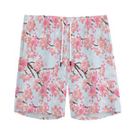 Sakura Flower Cherry Blossom Print Men's Sports Shorts