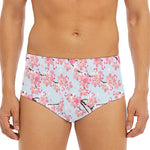 Sakura Flower Cherry Blossom Print Men's Triangle Swim Briefs