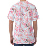 Sakura Flower Cherry Blossom Print Men's Velvet T-Shirt