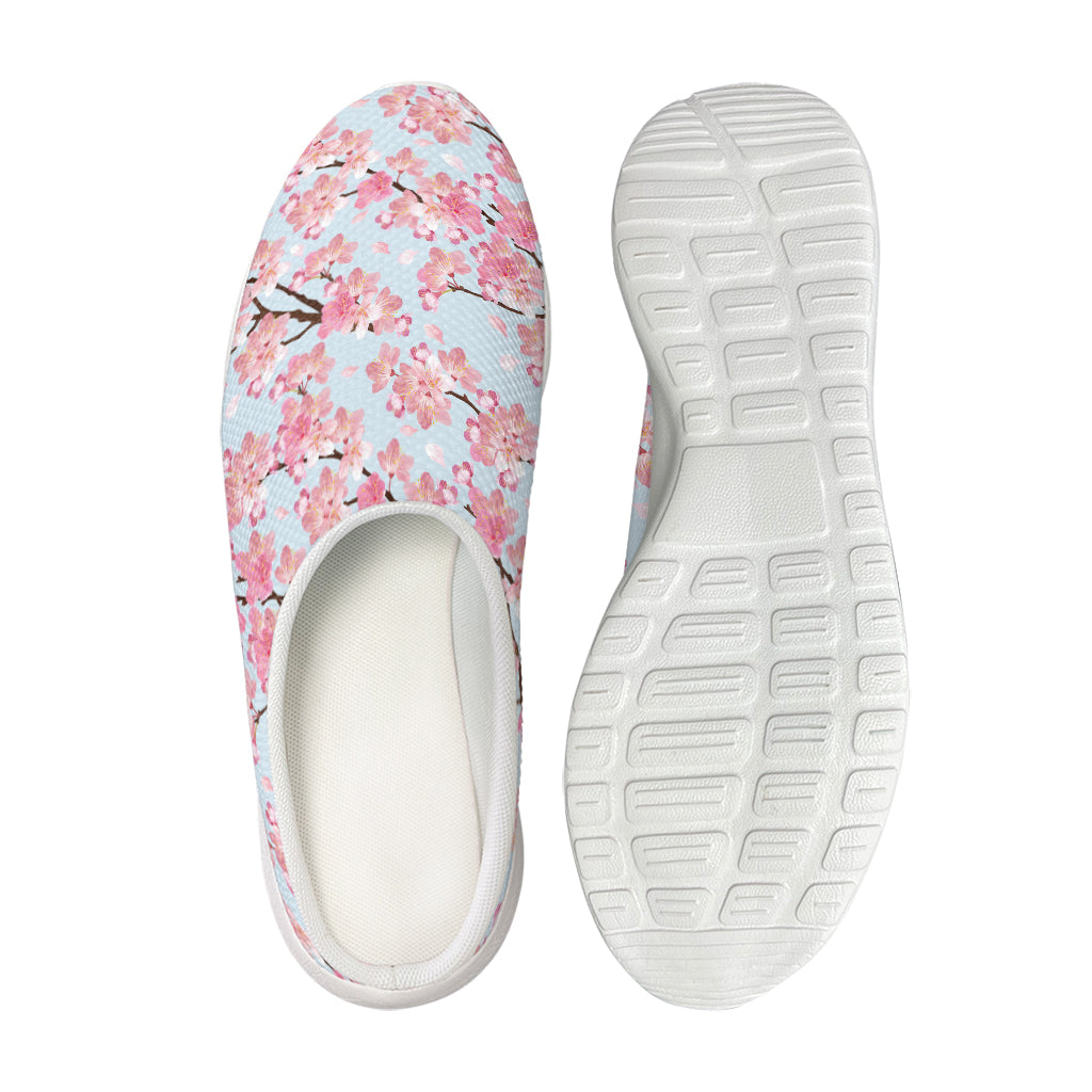 Sakura Flower Cherry Blossom Print Mesh Casual Shoes