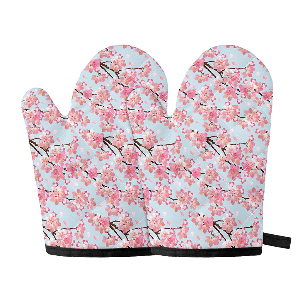 Sakura Flower Cherry Blossom Print Oven Mitts