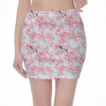Sakura Flower Cherry Blossom Print Pencil Mini Skirt