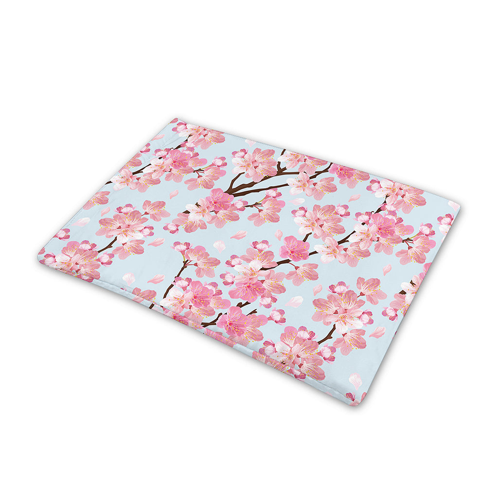 Sakura Flower Cherry Blossom Print Pet Cooling Mat Cover