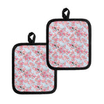 Sakura Flower Cherry Blossom Print Pot Holders