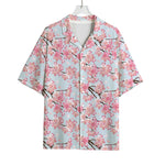 Sakura Flower Cherry Blossom Print Rayon Hawaiian Shirt