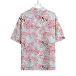 Sakura Flower Cherry Blossom Print Rayon Hawaiian Shirt