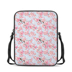 Sakura Flower Cherry Blossom Print Rectangular Crossbody Bag
