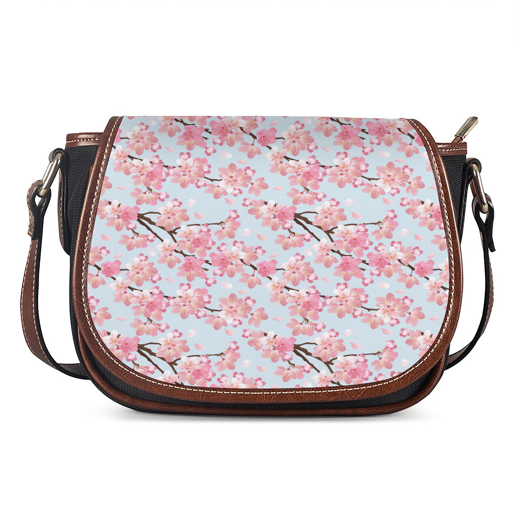 Sakura Flower Cherry Blossom Print Saddle Bag