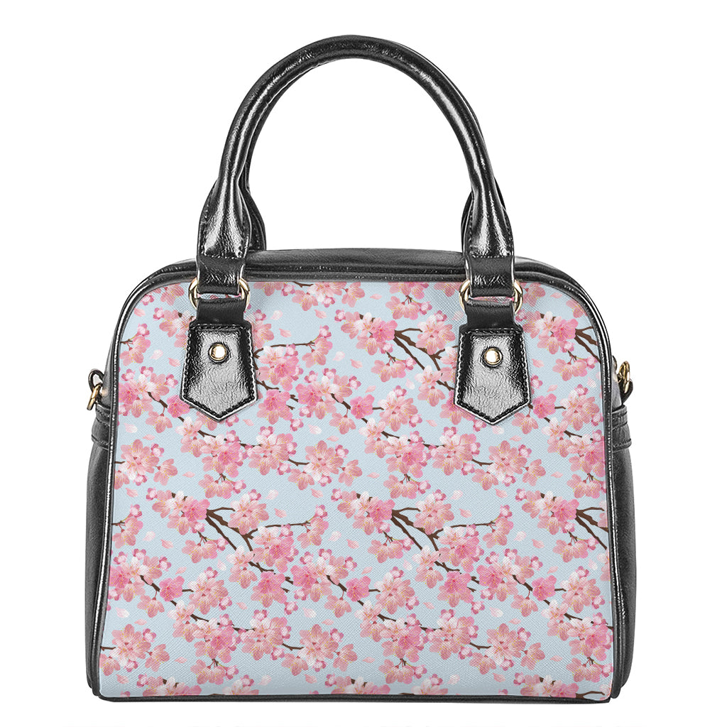 Sakura Flower Cherry Blossom Print Shoulder Handbag