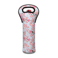 Sakura Flower Cherry Blossom Print Single Neoprene Wine Tote