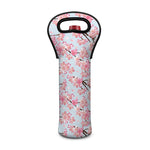 Sakura Flower Cherry Blossom Print Single Neoprene Wine Tote