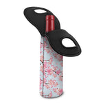 Sakura Flower Cherry Blossom Print Single Neoprene Wine Tote