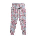 Sakura Flower Cherry Blossom Print Sweatpants