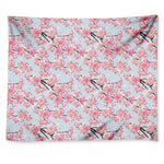 Sakura Flower Cherry Blossom Print Tapestry