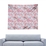 Sakura Flower Cherry Blossom Print Tapestry
