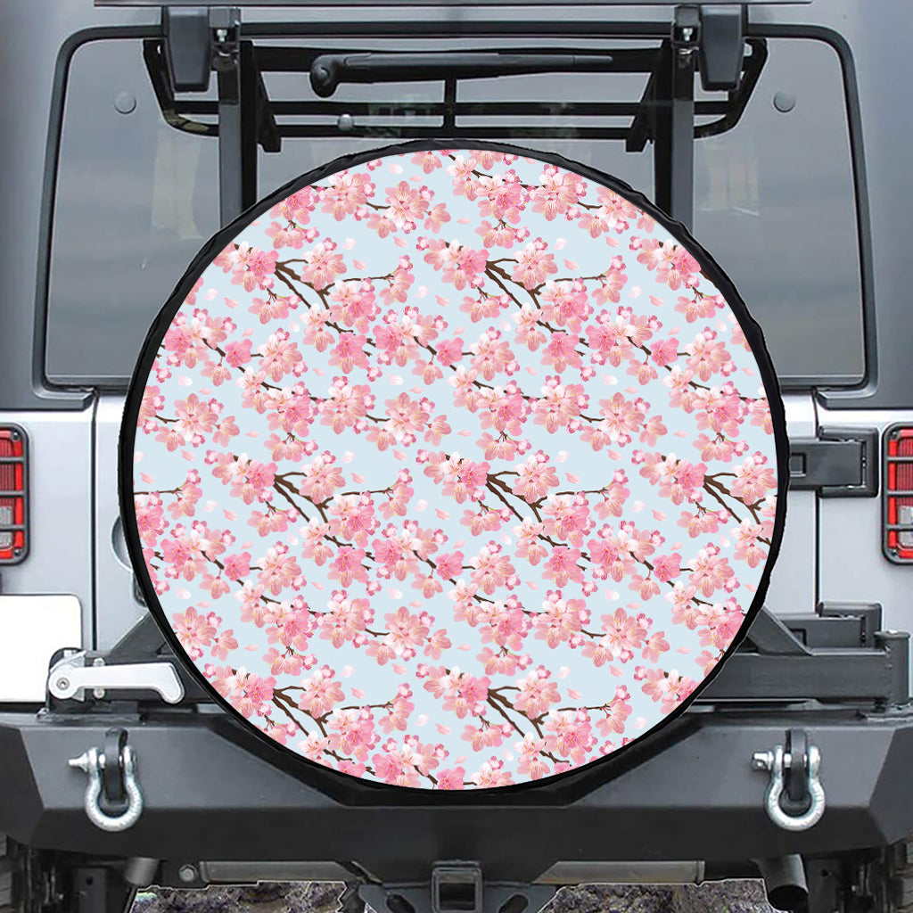 Sakura Flower Cherry Blossom Print Tire Cover