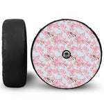 Sakura Flower Cherry Blossom Print Tire Cover With Camera Hole